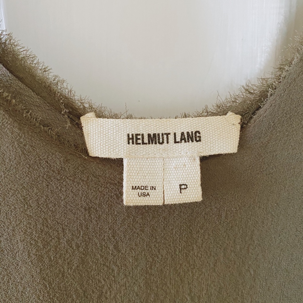 Helmet Lang Sheer Grey Top